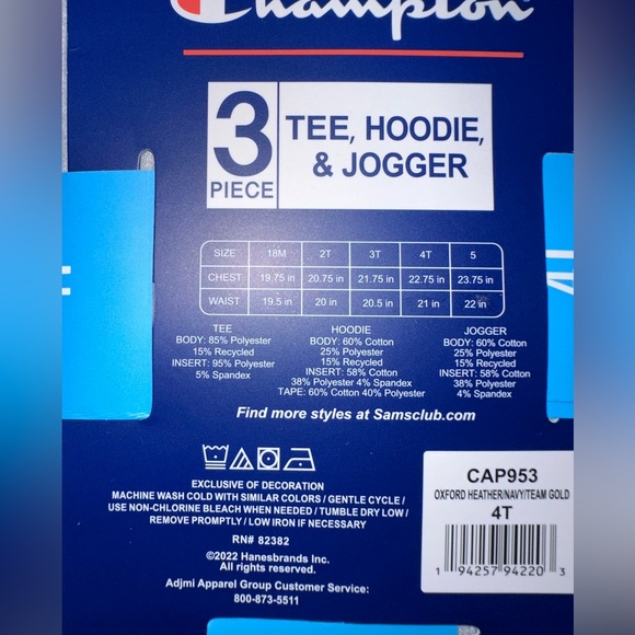 New Champion 3pc Set - Picture 4 of 4